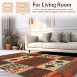 Eclectic Multi tone Abstract Artwork(Red)