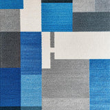 Ultra Soft Area Rug, Non Slip, Stain Resistant, Washable Area Rugs for Living Room, Bedroom, Geometric Pattern Bedroom Area Rug for High Traffic Spaces(Gray)