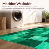 Chic Dark Green Geometric(Green)