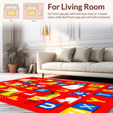 Brightly Illustrated Learning Landscape(Red)