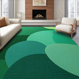 Ultra Soft Area Rug, Non Slip, Stain Resistant, Washable Area Rugs for Living Room, Bedroom, Modern Green Abstract Living Room Washable Rug(Green)