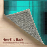 Chic Geometric Teal and Black Blend(Blue)