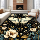 Moody Black Retro Botanical Charm(Black)