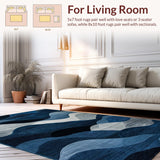 Chic Oceanic Flowing Design Element(Blue)