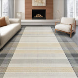 Ultra Soft Area Rug, Non Slip, Stain Resistant, Washable Area Rugs for Living Room, Bedroom, Chic Cozy Checkered Motif(Beige)