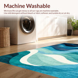 Chic Teal and White Lattice(Blue)