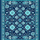 Ultra Soft Area Rug, Non Slip, Stain Resistant, Washable Area Rugs for Living Room, Bedroom, Boho Blue Pink Living Room Non-Shedding Rug(Blue)