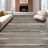 Ultra Soft Area Rug, Non Slip, Stain Resistant, Washable Area Rugs for Living Room, Bedroom, Nature-Inspired Earthy Zebra Motif(Brown)
