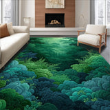 Ultra Soft Area Rug, Non Slip, Stain Resistant, Washable Area Rugs for Living Room, Bedroom, Ultra Soft Nature-Themed Kids Play Area Carpet(Green)