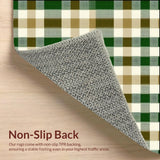 Trendy Green and Beige Checkered Look(Beige)