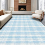 Ultra Soft Area Rug, Non Slip, Stain Resistant, Washable Area Rugs for Living Room, Bedroom, Elegant Bow Knot Coquette Rug Whimsical Bathroom Decor Preppy Soft Carpet(Blue)