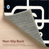 Artistic Off White Patterned Background(Black)