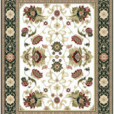 Floral Area with Beige Tones(White)