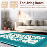 Lively Turquoise Seascape Influence(White)