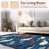 Dynamic Nautical Scene Artwork(Blue)