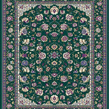 Intricate Vintage Botanical Weave(Green)