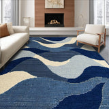 Contemporary Curvilinear Motif(Blue)