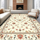 Cream & Beige Abstract Floral(Ivory)