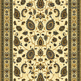 Traditional Paisley Golden Beige Prayer for Meditation(Beige)