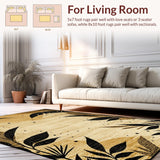 Ultra Soft Area Rug, Non Slip, Stain Resistant, Washable Area Rugs for Living Room, Bedroom, Natural Earthy Cheetah Aesthetic(Beige)