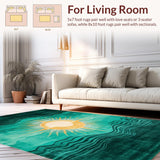 Contemporary Wavy Teal(Green)