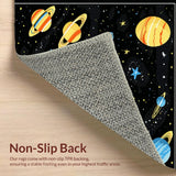 Ultra Soft Area Rug, Non Slip, Stain Resistant, Washable Area Rugs for Living Room, Bedroom, Astronomical Bold Patterned Decor(Yellow)