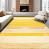 Ultra Soft Area Rug, Non Slip, Stain Resistant, Washable Area Rugs for Living Room, Bedroom, Elegant Tufted Sunburst Pattern(Yellow)