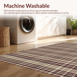 Ultra Soft Area Rug, Non Slip, Stain Resistant, Washable Area Rugs for Living Room, Bedroom, Vibrant Rustic Medallion Themes(Beige)