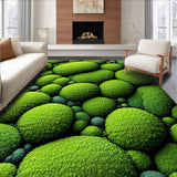 Ultra Soft Area Rug, Non Slip, Stain Resistant, Washable Area Rugs for Living Room, Bedroom, Colorful Spring Moss Playroom Washable Carpet(Green)