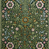 Ultra Soft Area Rug, Non Slip, Stain Resistant, Washable Area Rugs for Living Room, Bedroom, Vibrant Botanical Nursery Ultra Thin Floor Carpet(Green)