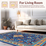 Vibrant Floral Geometric Fusion(Blue)