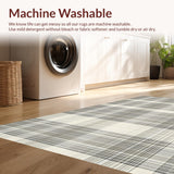 Ultra Soft Area Rug, Non Slip, Stain Resistant, Washable Area Rugs for Living Room, Bedroom, Modern Rustic Beige Geometry(Beige)