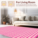Playful Whimsical Checkered Style(Pink)