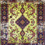 Ultra Soft Area Rug, Non Slip, Stain Resistant, Washable Area Rugs for Living Room, Bedroom, Boho Antique Moss Meditation Area Carpet(Green)