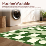 Contemporary Pastel Tiled Motif(Green)