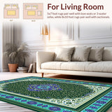 Elegant Distressed Geometric Design(Blue)