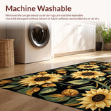 Chic Yellow Floral Aesthetic(Black)