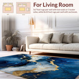 Artful Contemporary Swirl Elements(Blue)