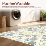 Contemporary Gray Florals(Ivory)