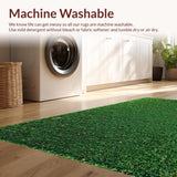 Ultra Soft Area Rug, Non Slip, Stain Resistant, Washable Area Rugs for Living Room, Bedroom, Serene Nature-Inspired Green Palette(Green)