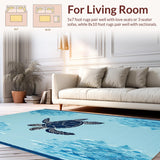 Charming Nautical Welcome Mat(Blue)