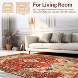 Distressed Abstract Colorful Design(Red)