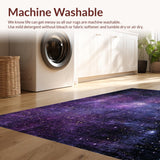 Ultra Soft Area Rug, Non Slip, Stain Resistant, Washable Area Rugs for Living Room, Bedroom, Galaxy Spectrum Area Rug(Purple)