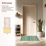 Ultra Soft Area Rug, Non Slip, Stain Resistant, Washable Area Rugs for Living Room, Bedroom, Playful Whimsical Swirl Design(Orange)