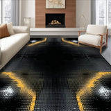 Ultra Soft Area Rug, Non Slip, Stain Resistant, Washable Area Rugs for Living Room, Bedroom, Artistic Wild Animal Theme(Black)