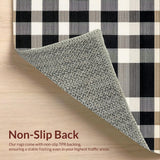 Elegant Monochrome Patterned Runner(Black)