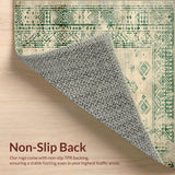 Beige Green Distressed Look Pet Kids Durable Texture(Beige)