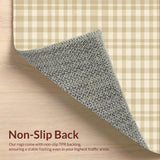 Ultra Soft Area Rug, Non Slip, Stain Resistant, Washable Area Rugs for Living Room, Bedroom, Stylish Warm Earthy Shag Design(Beige)