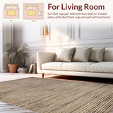 Elegant Tiled Motif with Tassels(Beige)