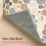 Neutral Abstract Animal Inspired Design with Beige and Grey Palette(Beige)
